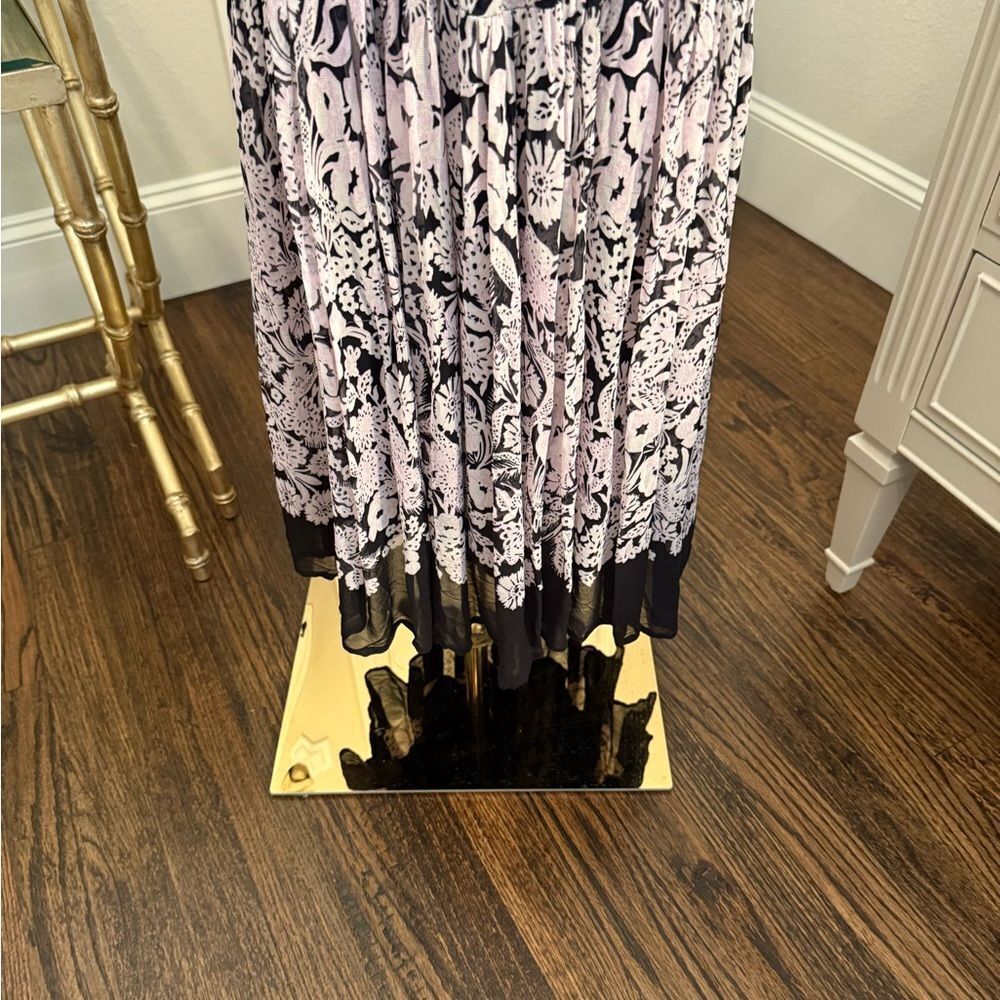 Anthropologie Squareneck Smocked Midi Dress - Picture 5 of 9